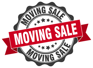 moving sale badge icon
